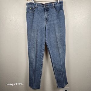 Gloria Vanderbilt Amanda Jeans 16 Average Blue Denim Cotton Blend Stretch